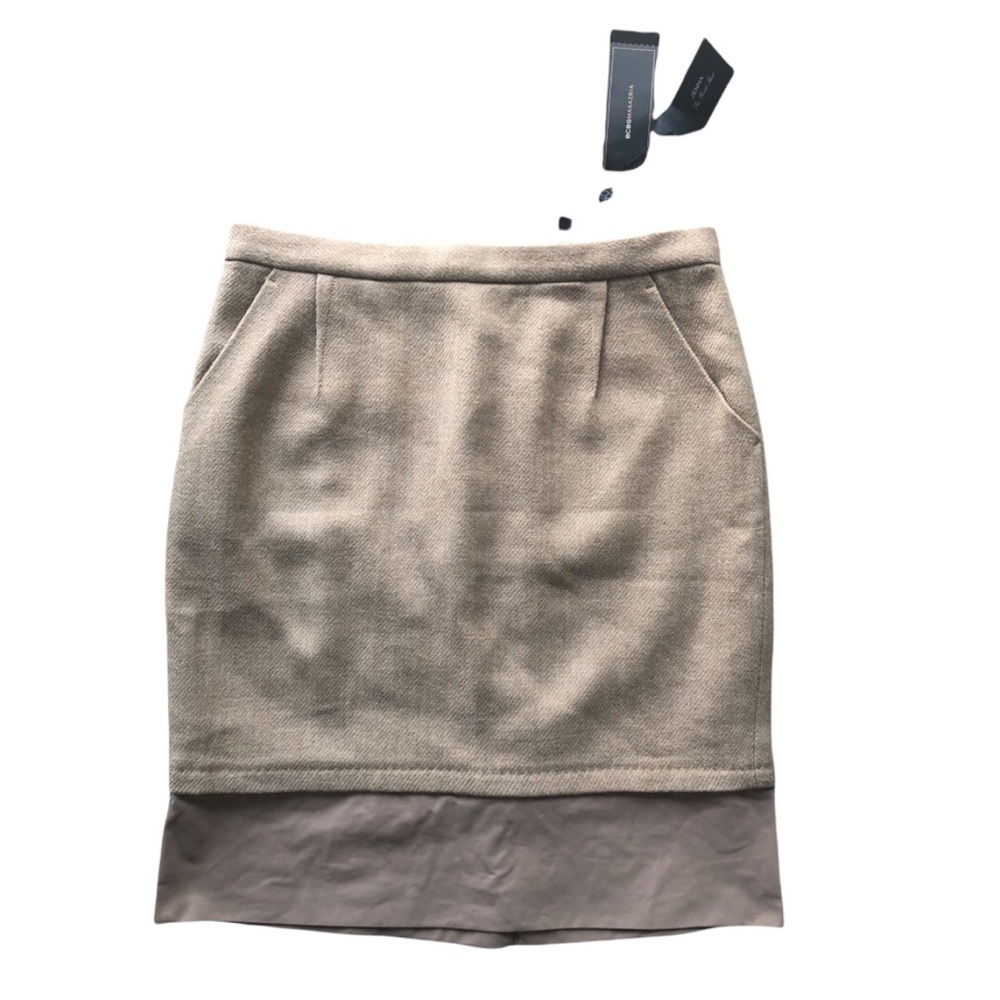 BNWT BCBGMAXAZRIA Camel Jenna Pencil Skirt - Picture 2 of 12